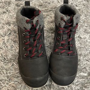 Boys Black Suede Boots Black size 1 Great Condition